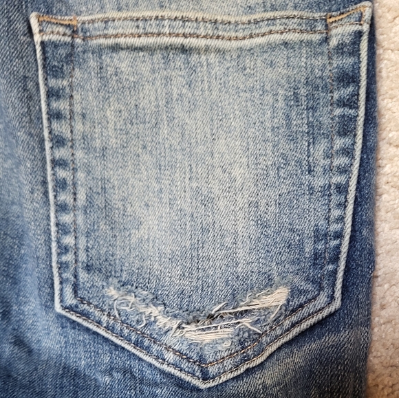 Lucky Brand Blue Bridgette Skinny Jeans with Modern Distressing - Size 4/27 - Picture 3 of 8